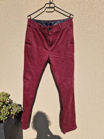 Chinos bordeaux kiabi