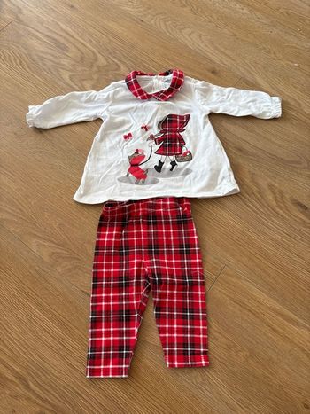 Ensemble motif tartan 