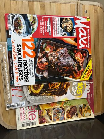 Lot 3 magazines maxi cuisine plein de recette