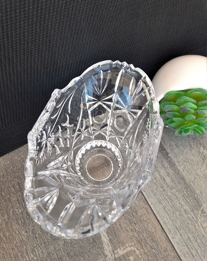 Photophore en verre ciselé de Cristal d'Arques - Neuf - photo numéro 6