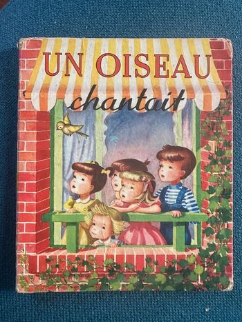 Livre ancien carton Un oiseau chantait pavillon charme Monaco Jacqueline Guyot les flots bleus