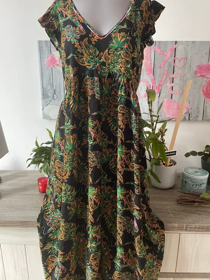 Superbe robe longue d’été en 38 de la boutique Grain de Malice excellent état