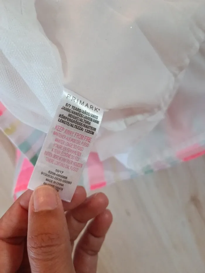 Robe courte manche courte Primark 6/7ans paris rayée robe d'été robe printemps - photo numéro 7
