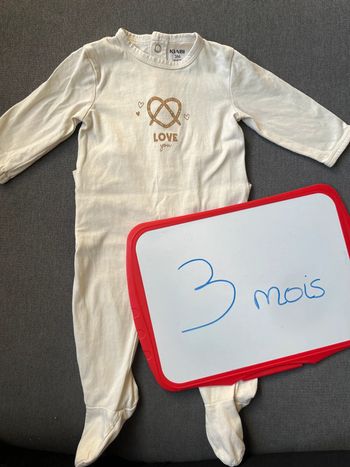 Pyjama léger Kiabi 3 mois