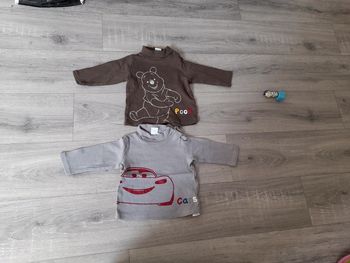 Lot de tee shirt manches longues avec petit col roule 6 mois