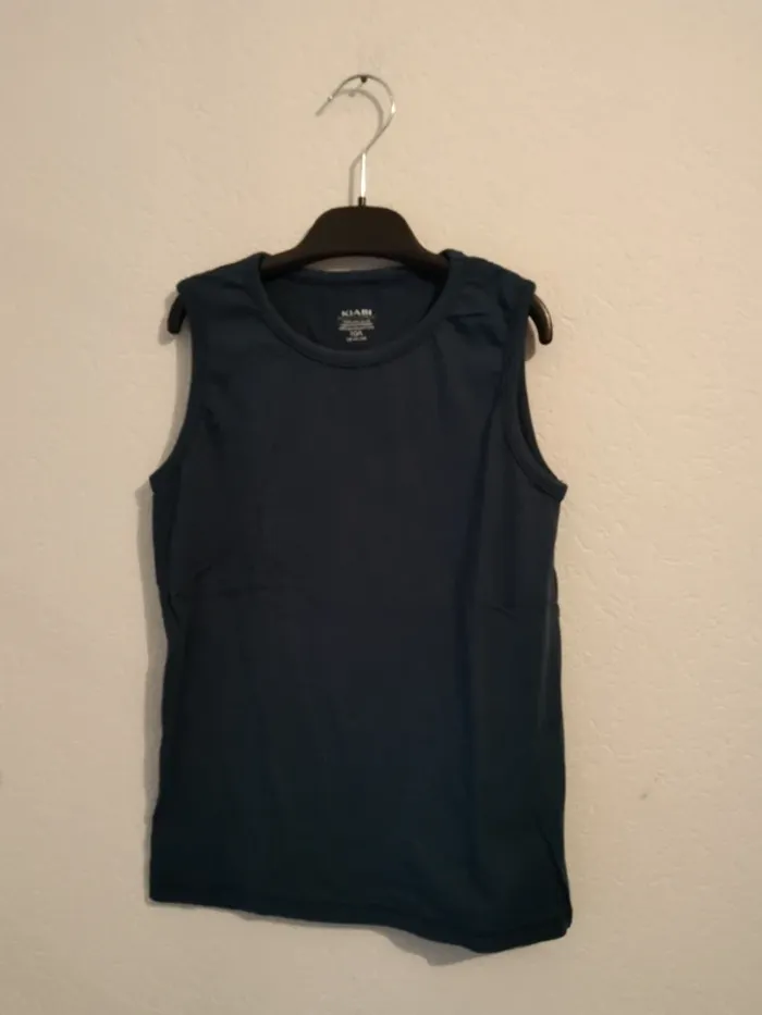 débardeur bleu marine kiabi garcon 10 ans