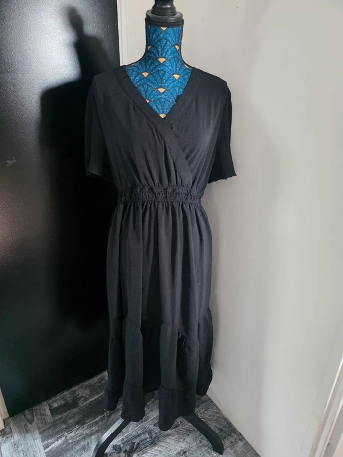 Robe longue noir femme - photo numéro 2