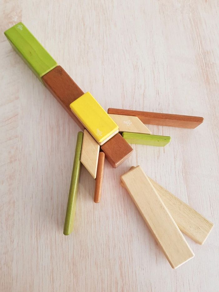 Jeu de construction magnétique en bois Tegu - photo numéro 3
