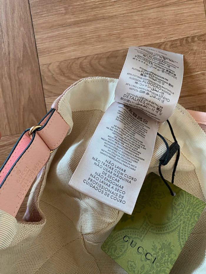 Casquette jumbo de baseball rose Gucci (NEUF) - photo numéro 6