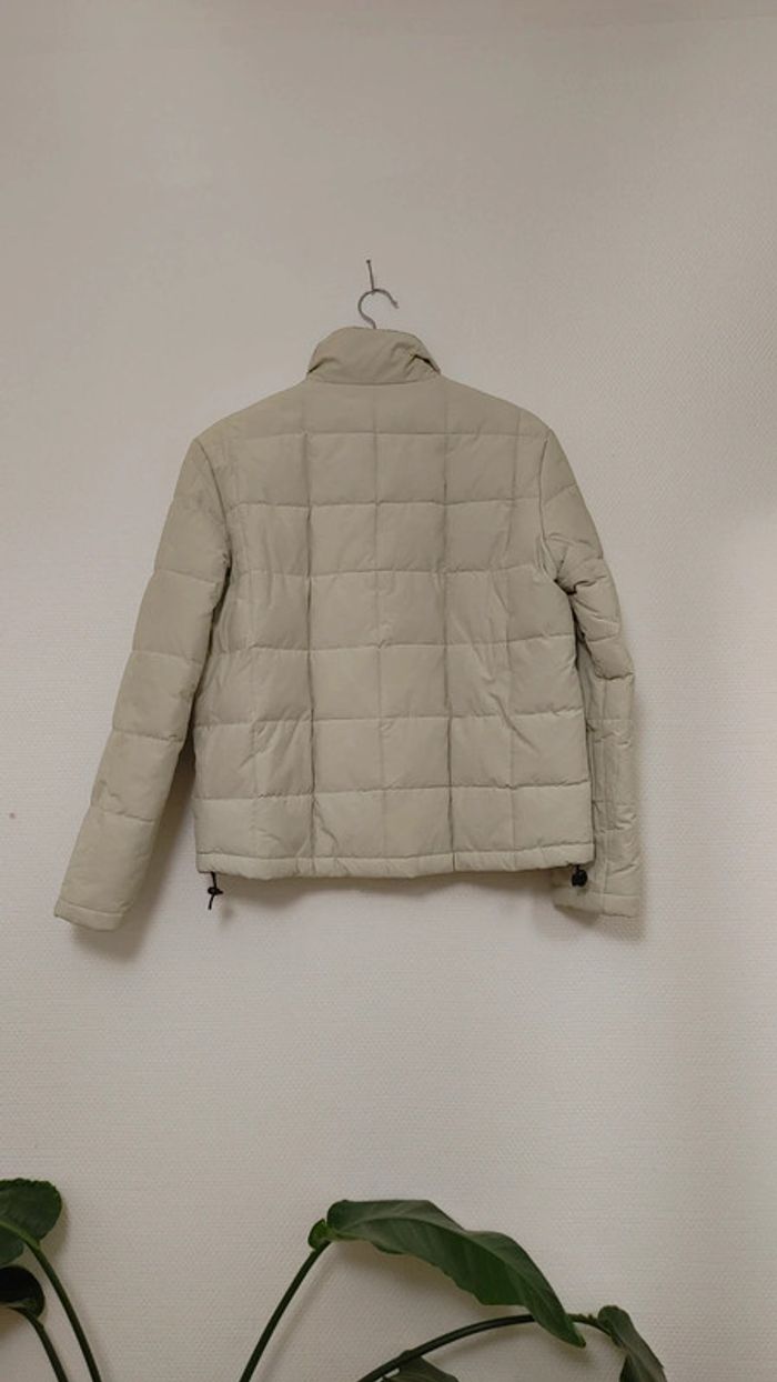 Grosse veste doudoune matelassée homme imperméable duvet plume blanc cassé beige chaude épaisse - photo numéro 5