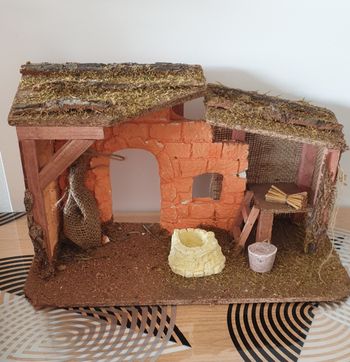 Crèche de Noël avec santons