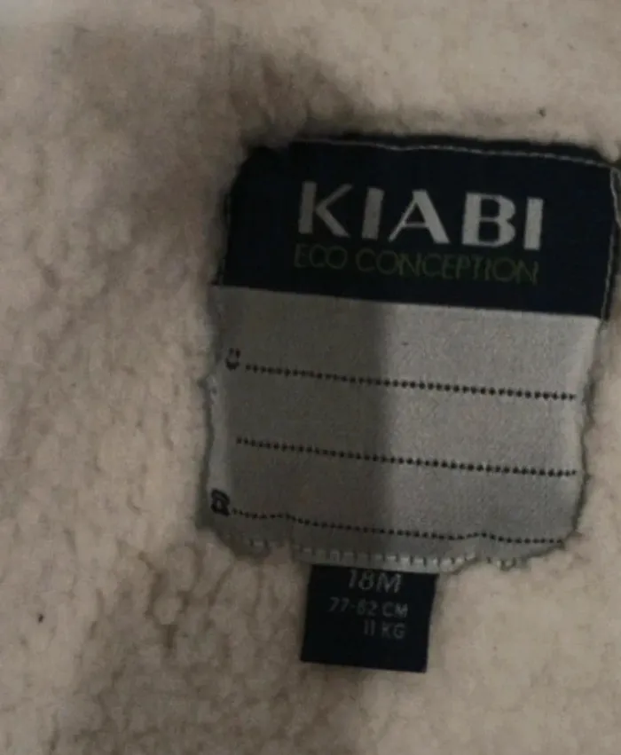 Manteau chaud gris kiabi 18 mois - photo numéro 2