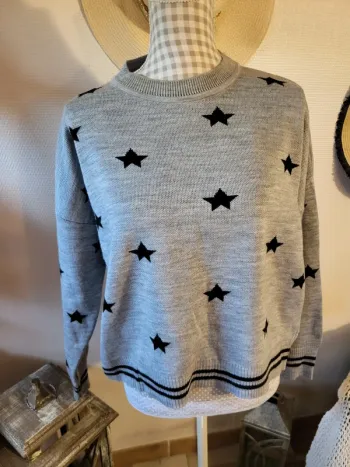 Pull étoiles overzise
