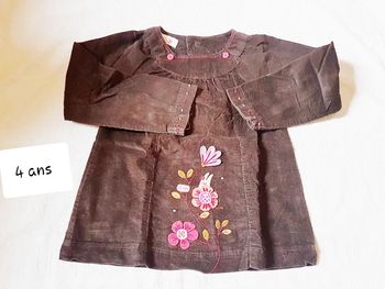 Blouse velour LCDP 4 ans