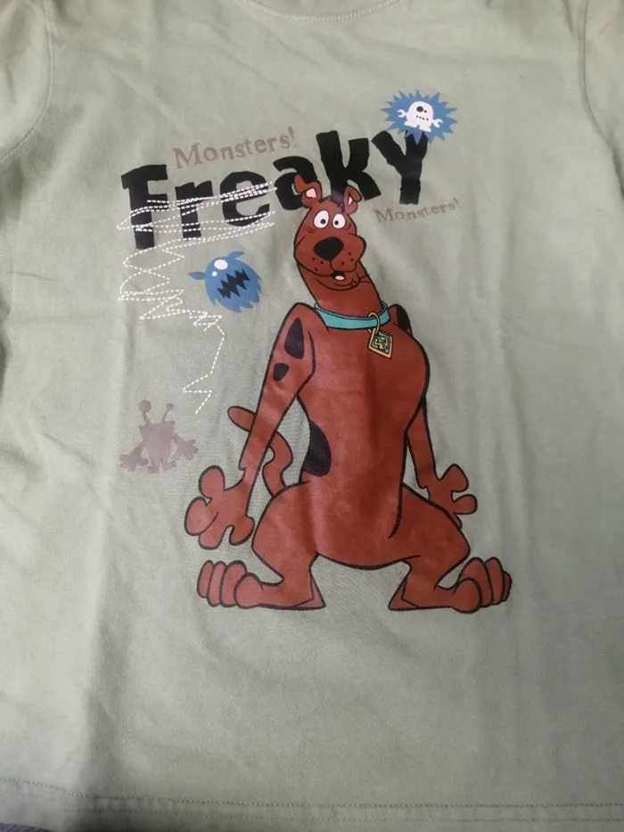 Tee shirt manche courte scooby doo 10A - photo numéro 2