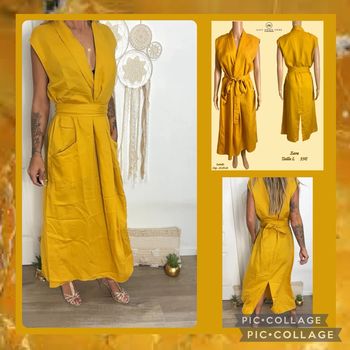 💛 Robe midi moutarde Zara – Taille l SOLDE -20% 💛