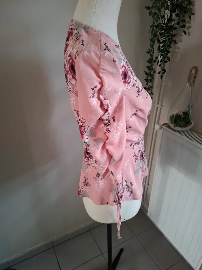 Blouse cache coeur fleuri primark - photo numéro 2