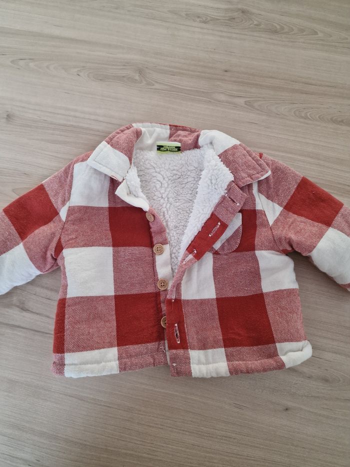 Veste à carreaux doublé