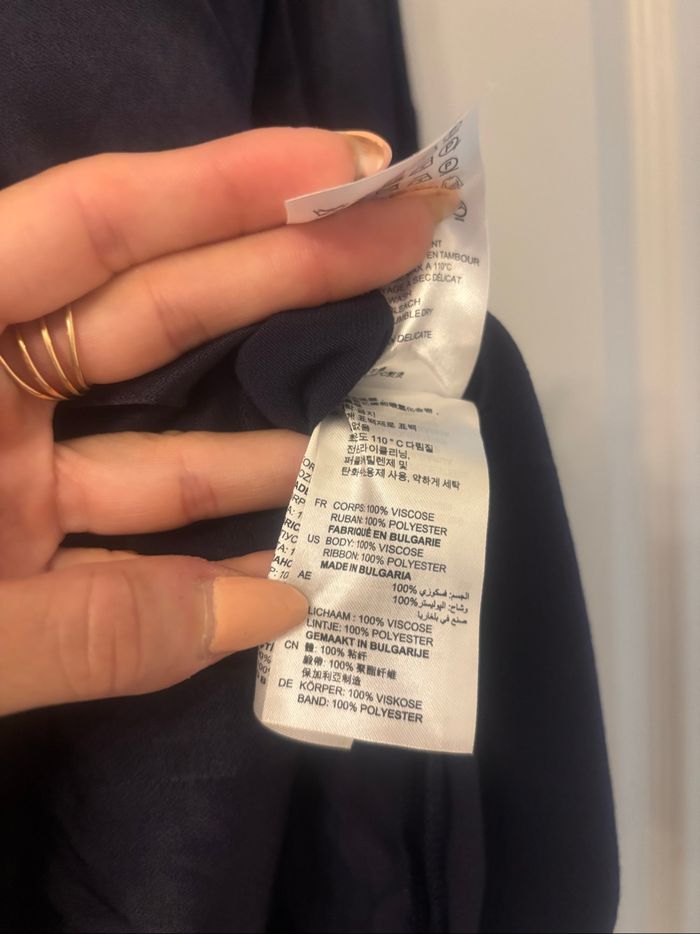 Robe manches longues satinée Sandro taille 1 - photo numéro 7