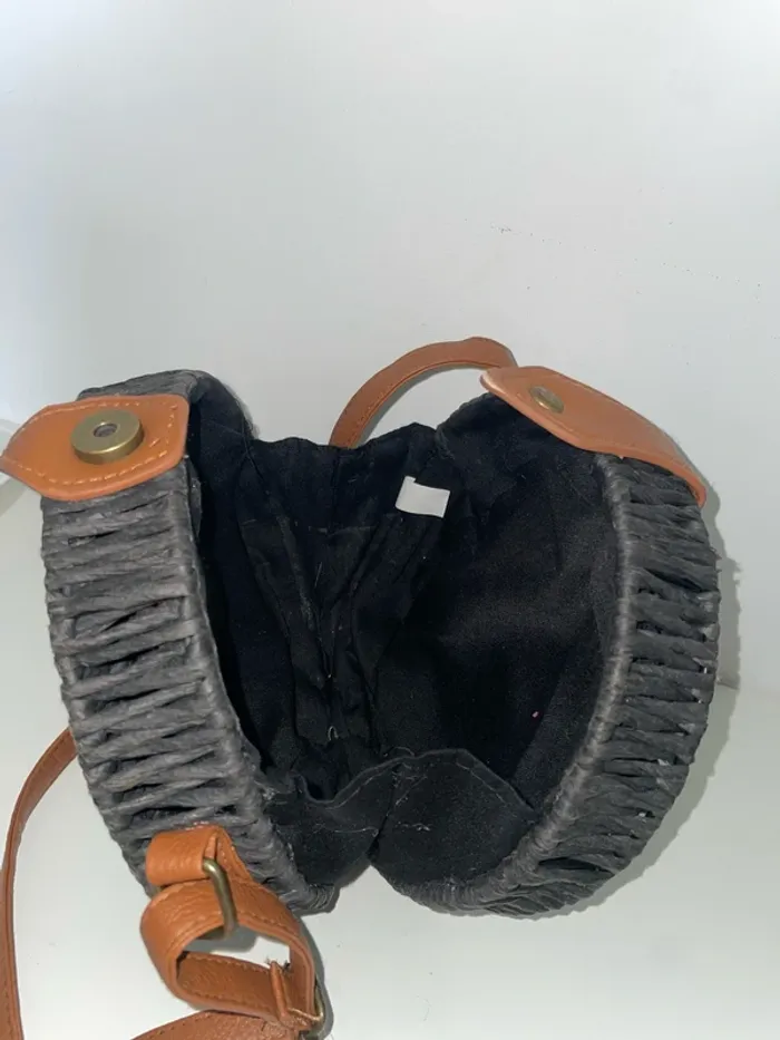 Sac en osier noir - photo numéro 4