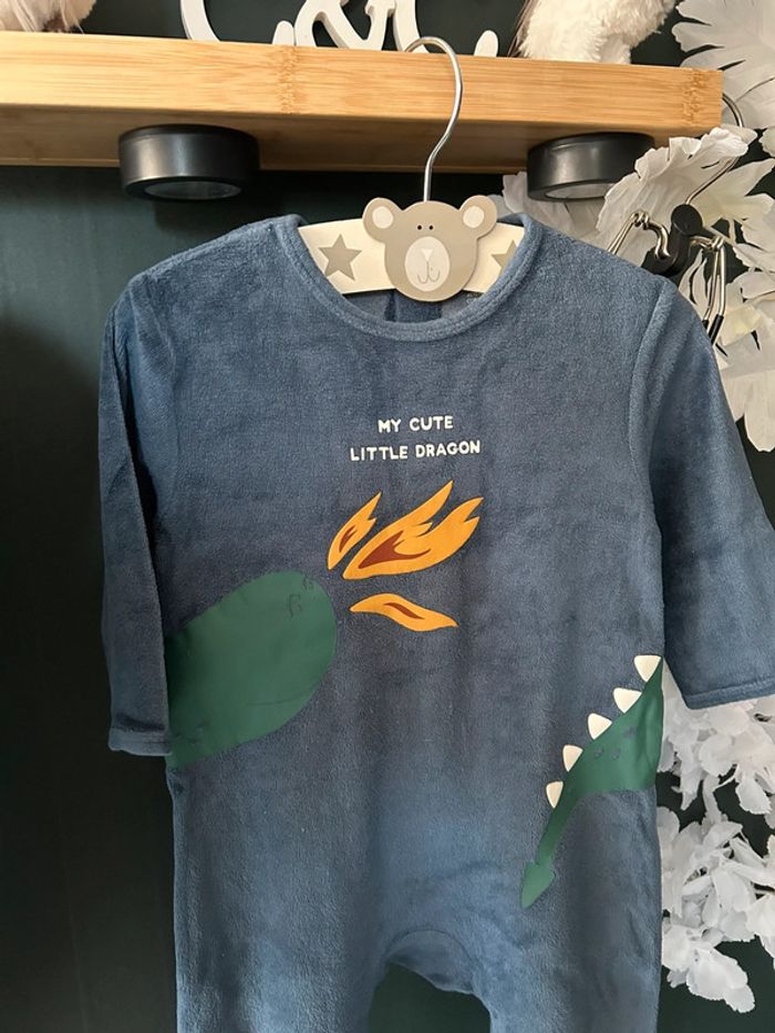 2 pyjamas 12 mois en velour - photo numéro 4