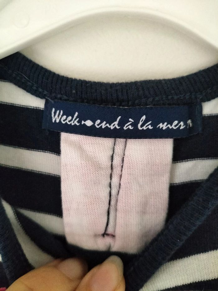 T-shirt weekend à la mer 12 mois - photo numéro 4