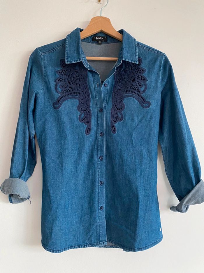 Jupe et chemise assortie jean Charlott’ - photo numéro 6