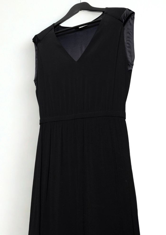 Robe noire bi-matière Sandro Taille S - photo numéro 2