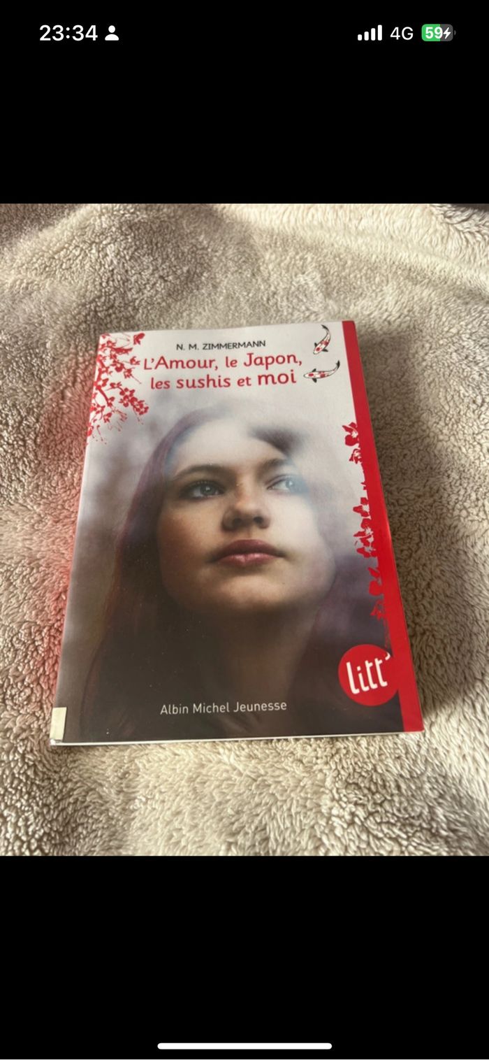 Livre l’amour , le Japon les sushi et moi de Albin Michel Jeunesse