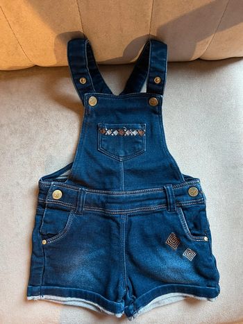 Salopette short en jean orchestra