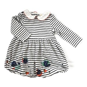 Robe velours rayée forme boule bébé fille 18 Mois Catimini