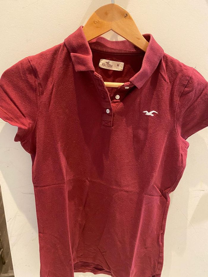 Polo hollister bordeaux