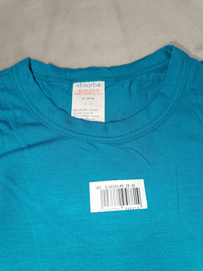 T-shirt bleu-3ans-Absorba💙Neuf - photo numéro 2