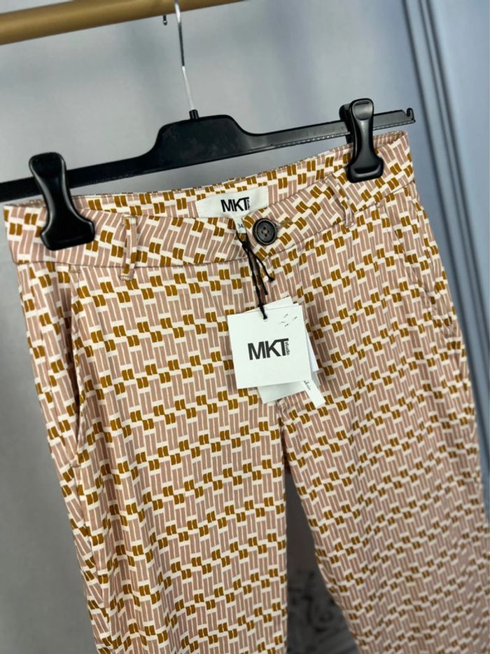Pantalon ajusté à motif MKT Studio 34 / XS neuf - photo numéro 2