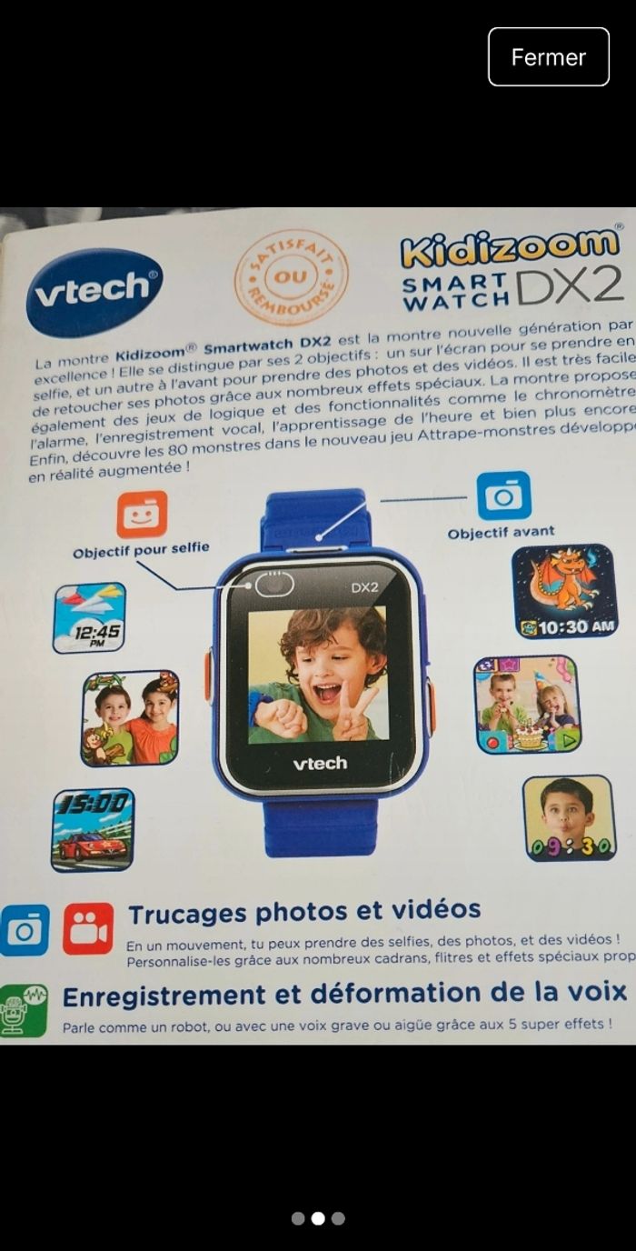 Montre kidizoom smart watch DX2 bleu - photo numéro 2