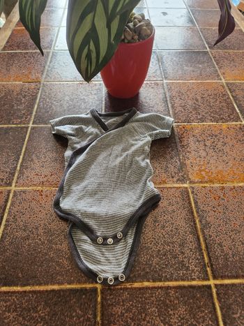 Body manches courtes à rayures