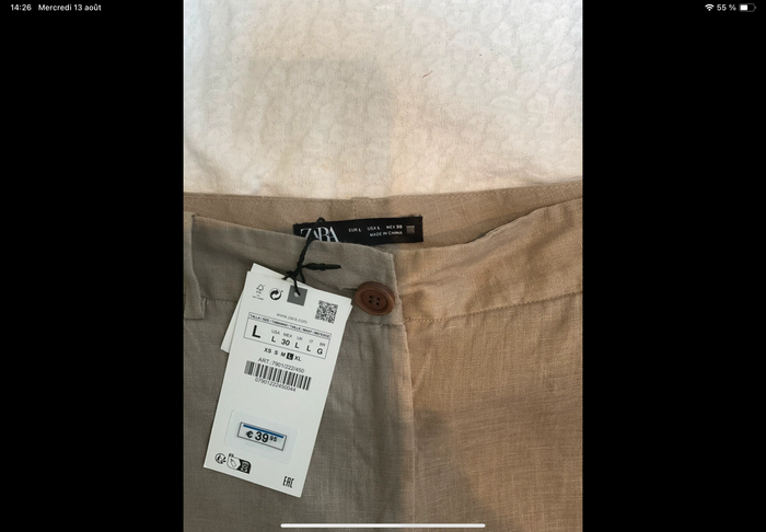 ZARA pantalon lin - photo numéro 3