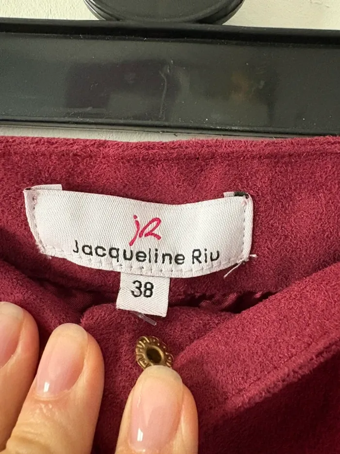 Jupe trapèze bordeaux - photo numéro 2