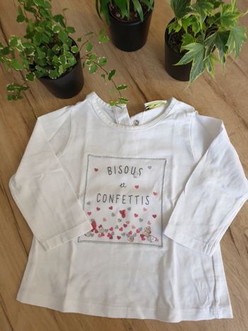 Tee shirt manches longues 6 mois