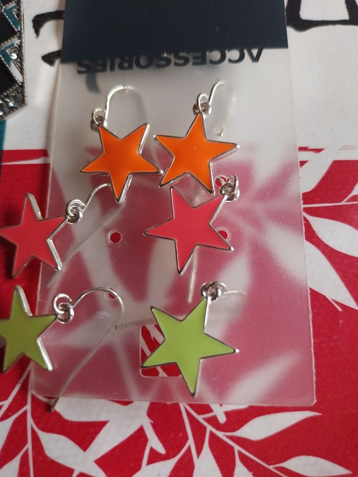 Lot de 5 paires de boucles d oreilles neuves - photo numéro 2