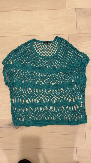 Pull manche courte maille