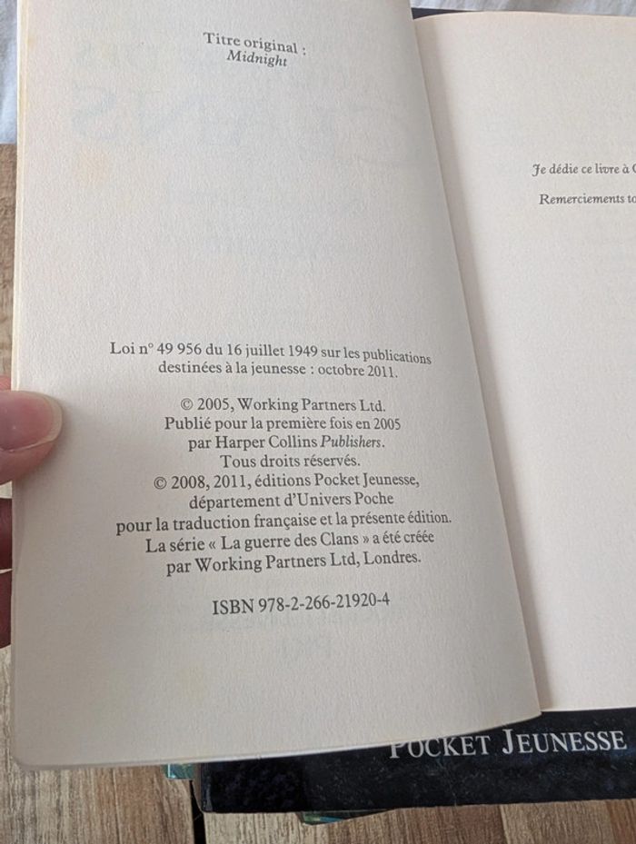 Lot livres La guerre des Clans - photo numéro 13