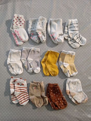 Lot de 12 paires de chaussettes 19/22