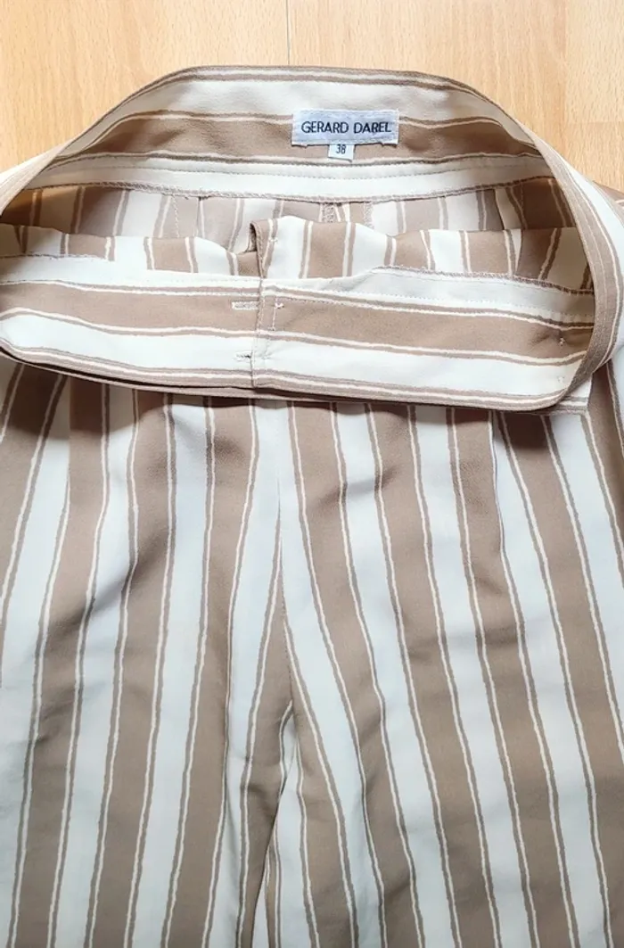 Magnifique pantalon à rayures Gérard Darel taille 38 - photo numéro 2