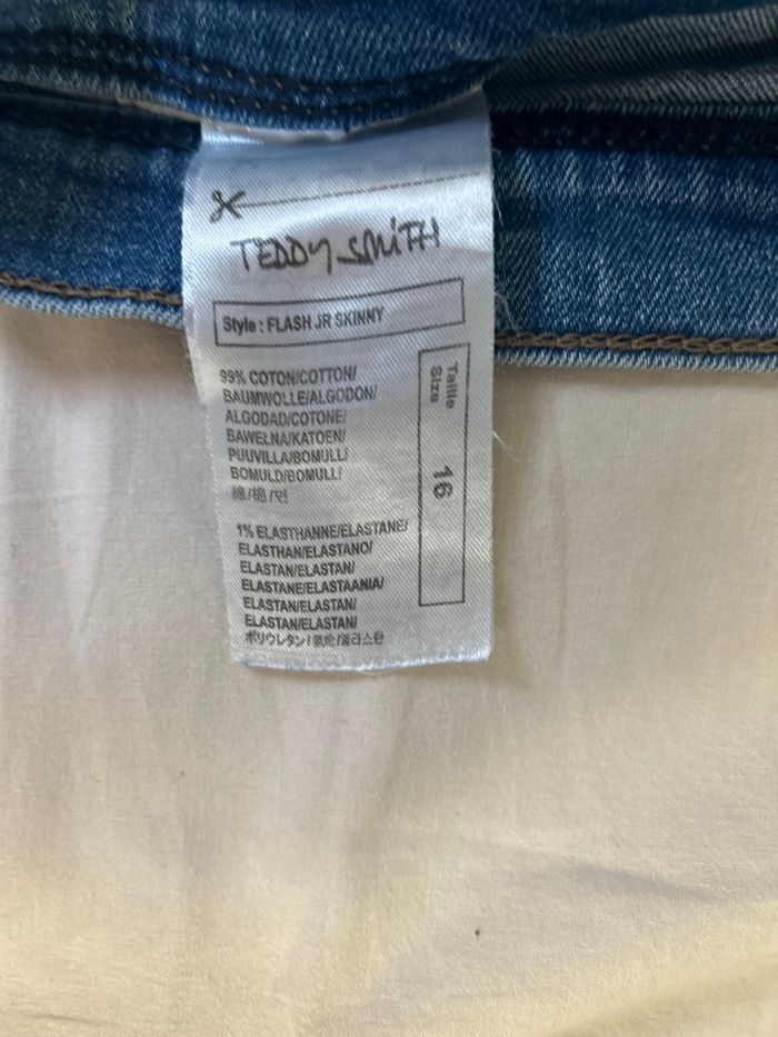 Pantalon djean teddy smith taille 16 ans - photo numéro 3