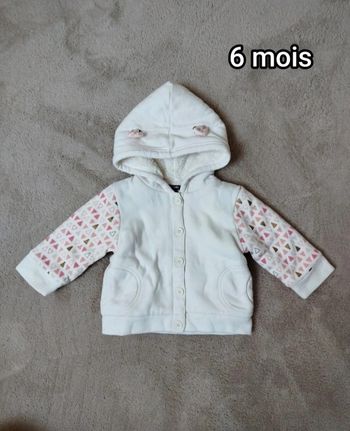 Manteau / gilet doublé fourrure 6 mois 
