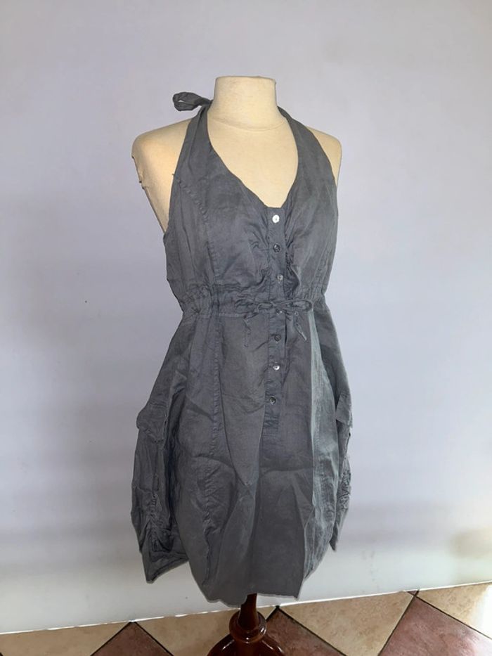 Robe d'été grise légère - photo numéro 3