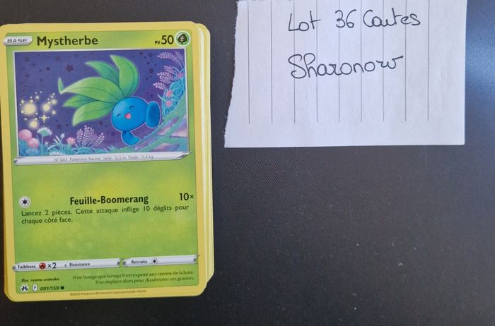 Lot de cartes pokemon