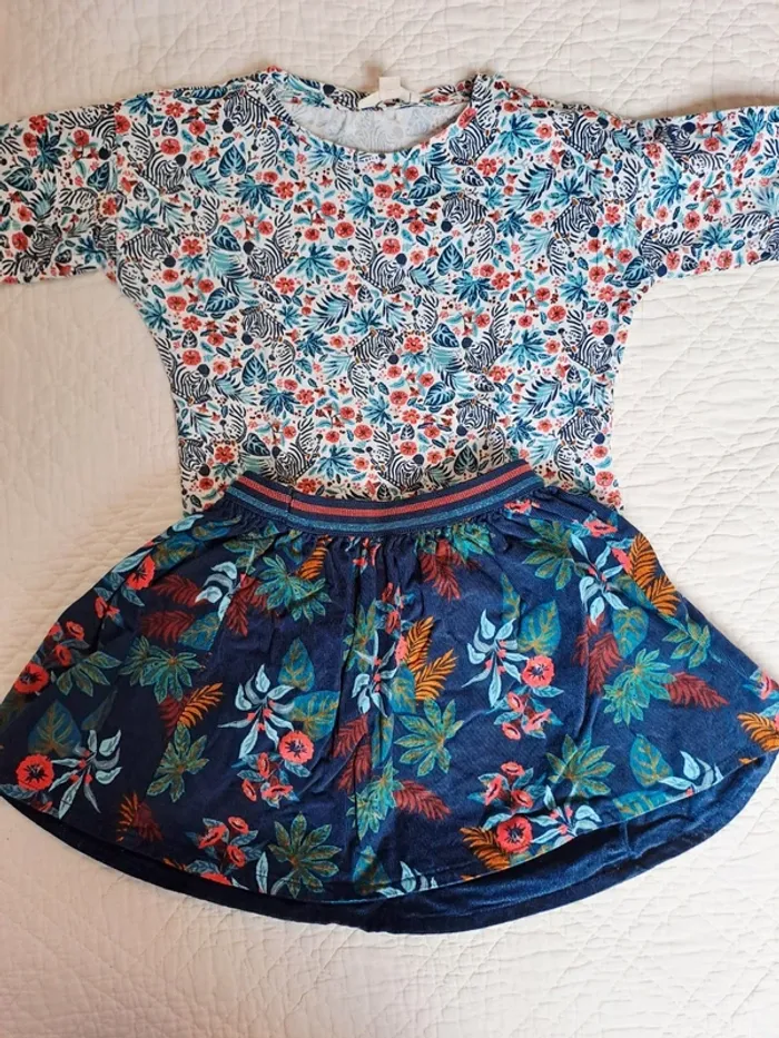 Ensemble DPAM jupe + tee-shirt manches longues - 4 ans - photo numéro 2