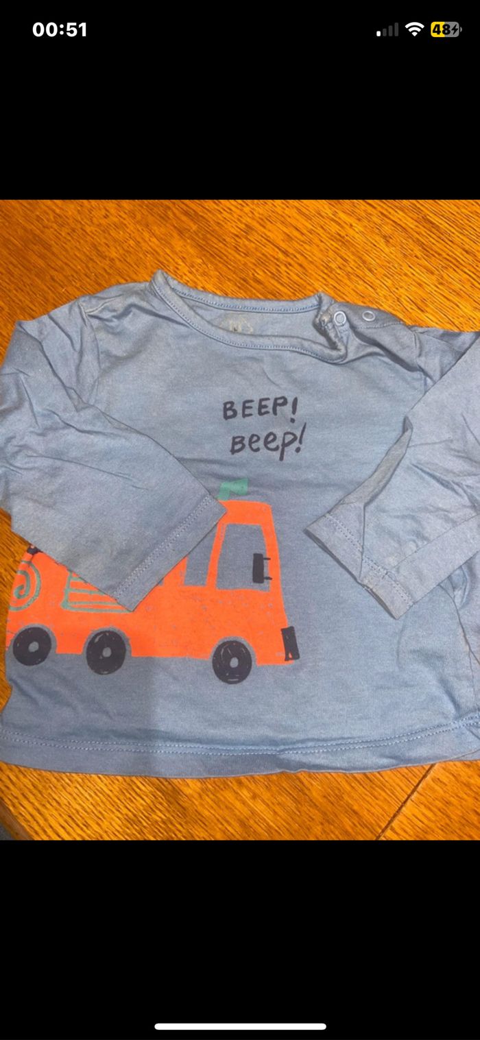 lot pyjama 1 haut 2 bas - photo numéro 2